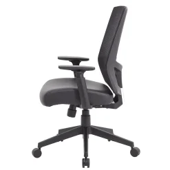 Office Chairs*Boss Office Products Mesh/Vinyl Swivel Task Chair, Black (B6044AM-BK)