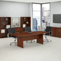 Conference Room Tables*Bush Business Furniture 96" Boat Shaped Conference Table, (99TB9642HCK) Hansen Cherry