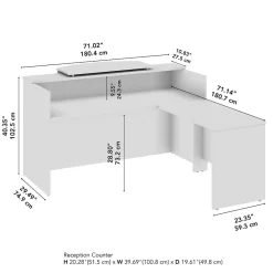 L-Desks*Bush Business Furniture Arrive 72