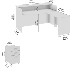 L-Desks*Bush Business Furniture Arrive 72