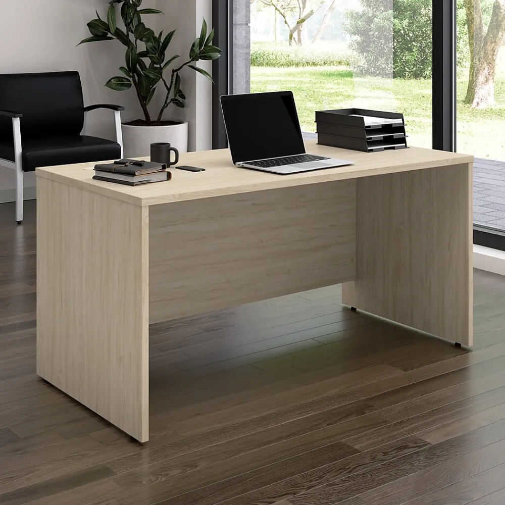 Computer Desks*Bush Business Furniture Arrive 60"W Office Desk, (ARD260NE-Z) Natural Elm
