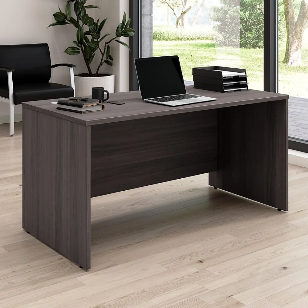 Office Desks*Bush Business Furniture Arrive 60"W Office Desk, (ARD260SG-Z) Storm Gray