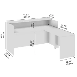 L-Desks*Bush Business Furniture Arrive 72