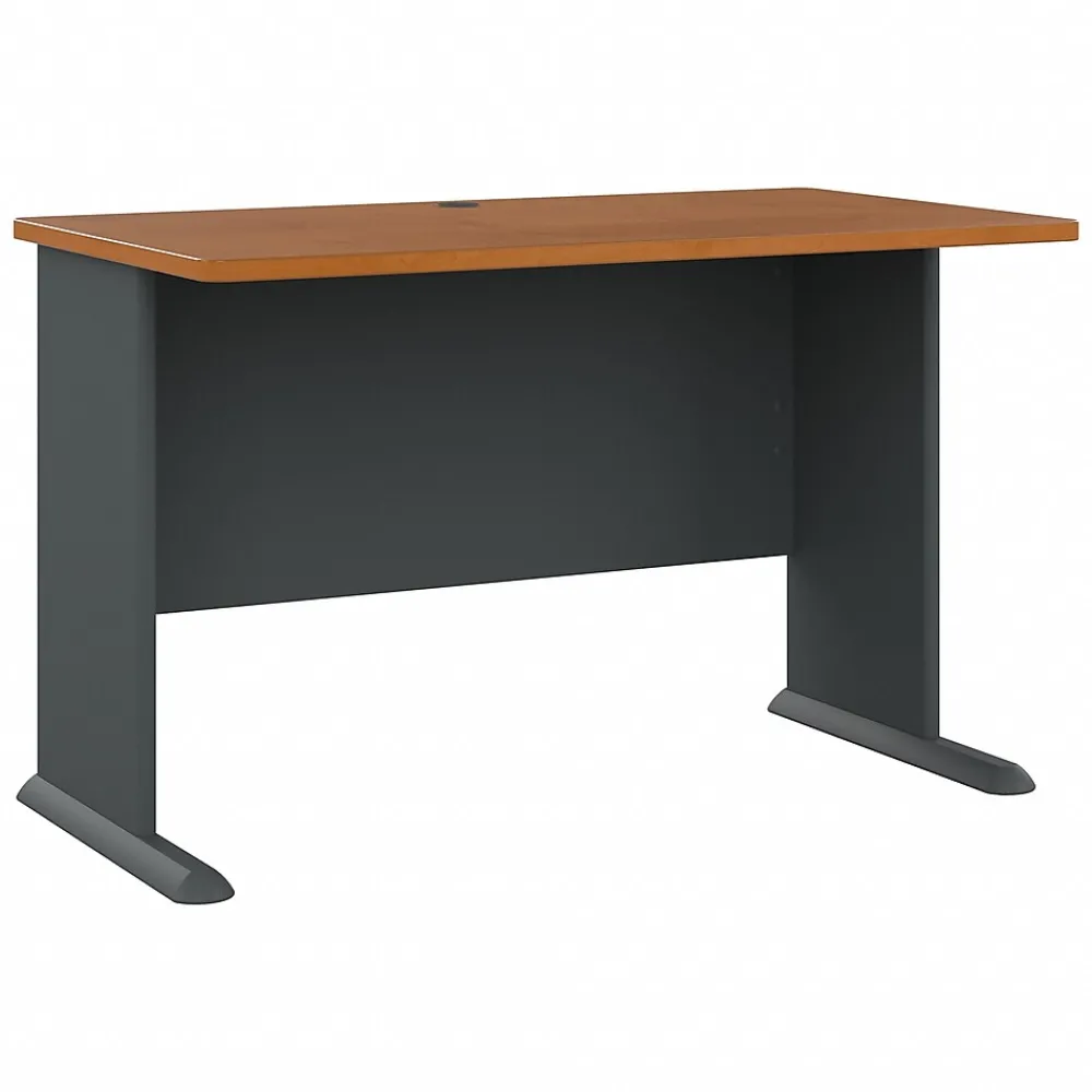 Computer Desks*Bush Business Furniture Cubix 48"W Desk, (WC57448) Natural Cherry/Slate