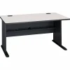 Computer Desks*Bush Business Furniture Cubix 60"W Desk, Slate/White Spectrum (WC8460A)