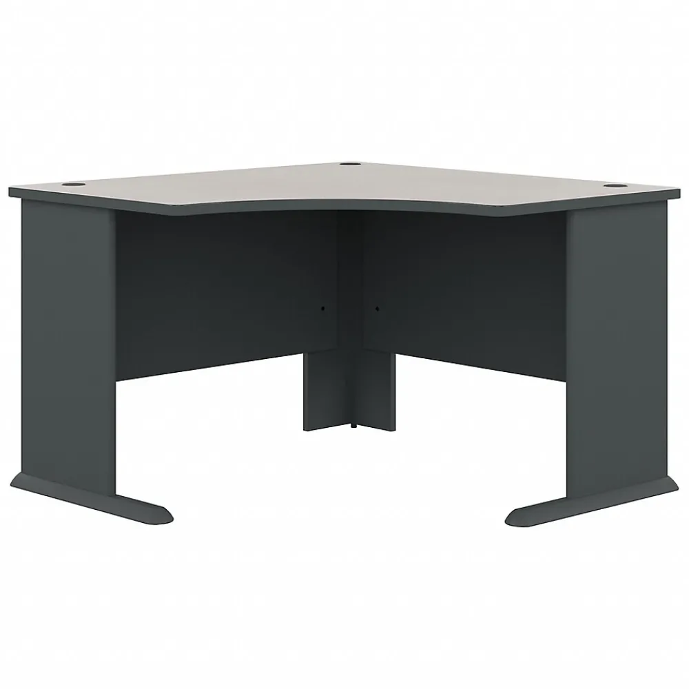 Computer Desks*Bush Business Furniture Cubix 48"W Corner Desk, (WC8427A) Slate/White Spectrum
