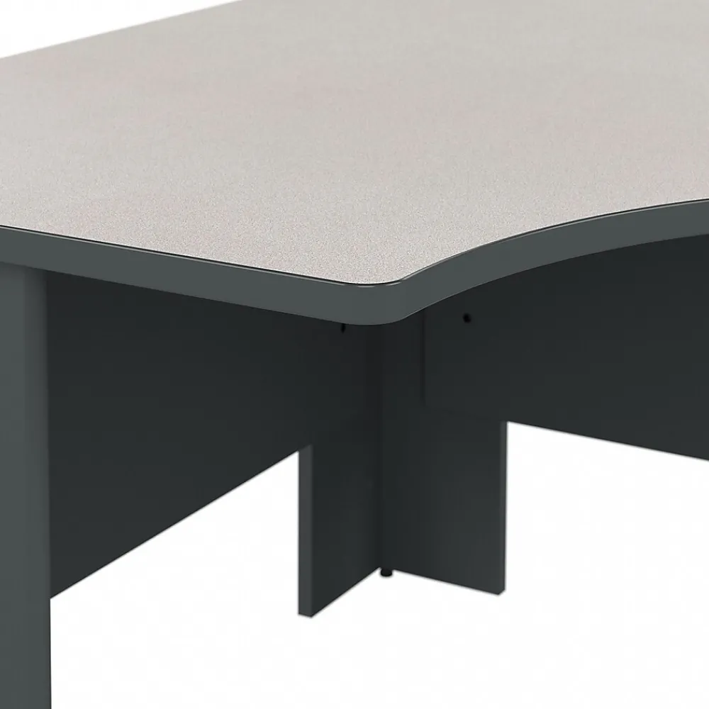 Computer Desks*Bush Business Furniture Cubix 48"W Corner Desk, (WC8427A) Slate/White Spectrum