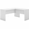 L-Desks*Bush Business Furniture Echo 60"W L Shaped Desk, Pure White (ECH026PW)