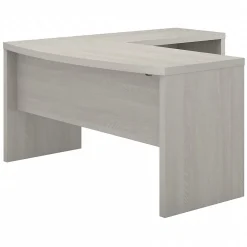 L-Desks*Bush Business Furniture Echo 60"W L Shaped Bow Front Desk, Gray Sand (ECH025GS)