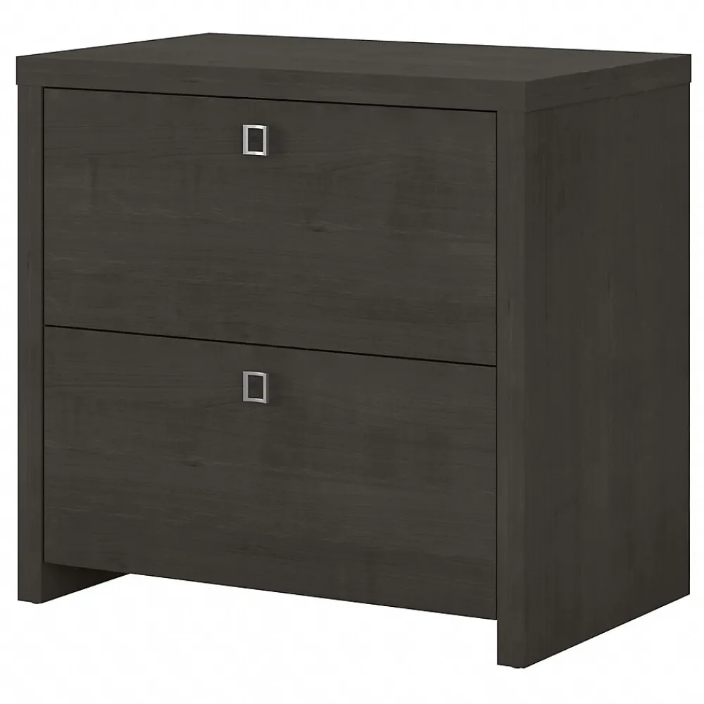 File Cabinets*Bush Business Furniture Echo 2 Drawer Lateral File Cabinet, Charcoal Maple (KI60302-03)