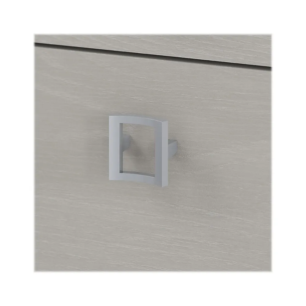 L-Desks*Bush Business Furniture Echo 60"W L Shaped Bow Front Desk with Mobile File Cabinet, Gray Sand (ECH007GS)