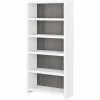 Bookcases*Bush Business Furniture Echo 5 Shelf Bookcase, Pure White/Modern Gray (KI60504-03)