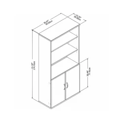 Bookcases*Bush Business Furniture Easy Office 72.79