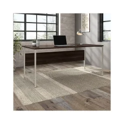 Computer Desks*Bush Business Furniture Hybrid 72"W Computer Table Desk with Metal Legs, (HYD172BW) Black Walnut