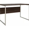 Computer Desks*Bush Business Furniture Hybrid 48"W Computer Table Desk with Metal Legs, Black Walnut (HYD248BW)