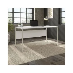 Computer Desks*Bush Business Furniture Hybrid 60"W Computer Table Desk with Metal Legs, (HYD360WH) White