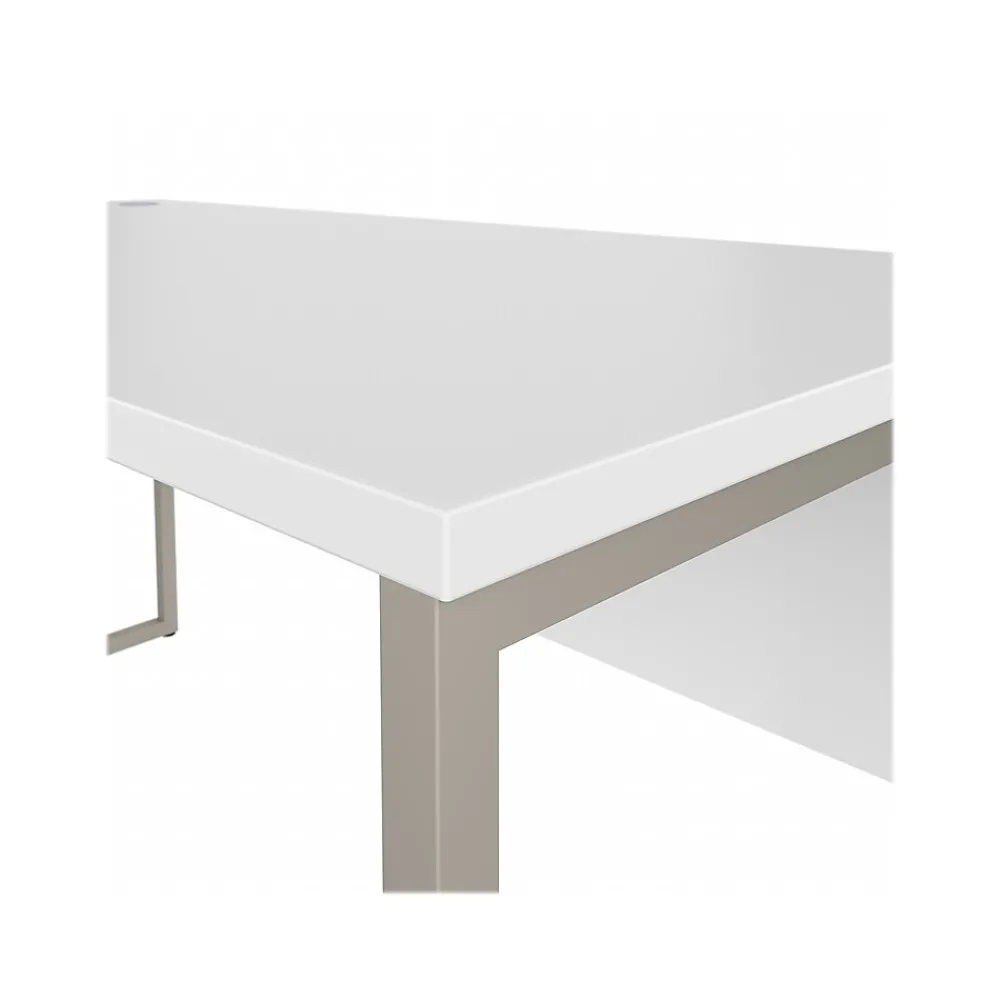Computer Desks*Bush Business Furniture Hybrid 60"W Computer Table Desk with Metal Legs, (HYD360WH) White
