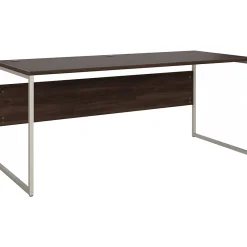 Computer Desks*Bush Business Furniture Hybrid 72"W Computer Table Desk with Metal Legs, (HYD373BW) Black Walnut