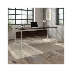 Computer Desks*Bush Business Furniture Hybrid 72"W Computer Table Desk with Metal Legs, (HYD373BW) Black Walnut