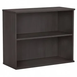 Bookcases*Bush Business Furniture 29"H 2-Shelf Bookcase with Adjustable Shelf, Storm Gray (BK3036SG)