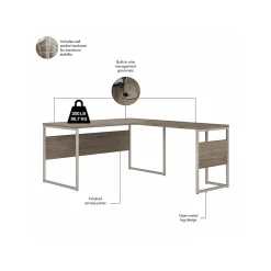 L-Desks*Bush Business Furniture Hybrid 60