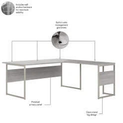 L-Desks*Bush Business Furniture Hybrid 72