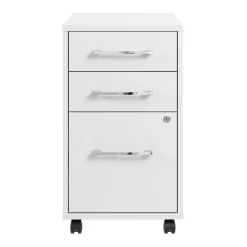 File Cabinets*Bush Business Furniture Hustle 3 Drawer Mobile File Cabinet, White (HUF116WH)