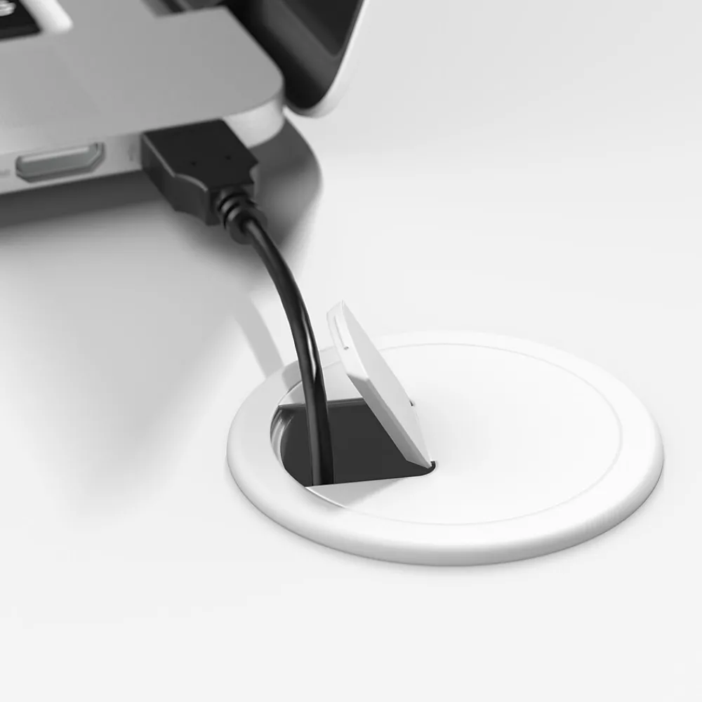 L-Desks*Bush Business Furniture Hustle 72"W L Shaped Computer Desk with Metal Legs, White (HUS001WH)