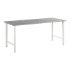 Office Desks*Bush Business Furniture Hustle 72"W Computer Desk with Metal Legs, Platinum Gray (HUD272PG)