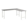 L-Desks*Bush Business Furniture Hustle 72"W L Shaped Computer Desk with Metal Legs, Platinum Gray (HUS002PG)