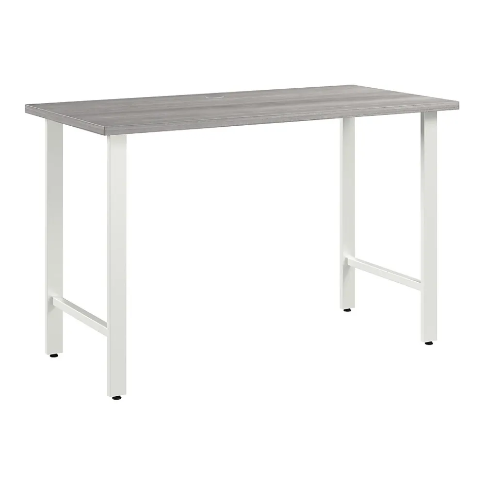 Office Desks*Bush Business Furniture Hustle 48"W Computer Desk with Metal Legs, Platinum Gray (HUD148PG)