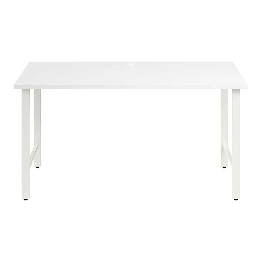 Office Desks*Bush Business Furniture Hustle 60"W Computer Desk with Metal Legs, White (HUD160WH)