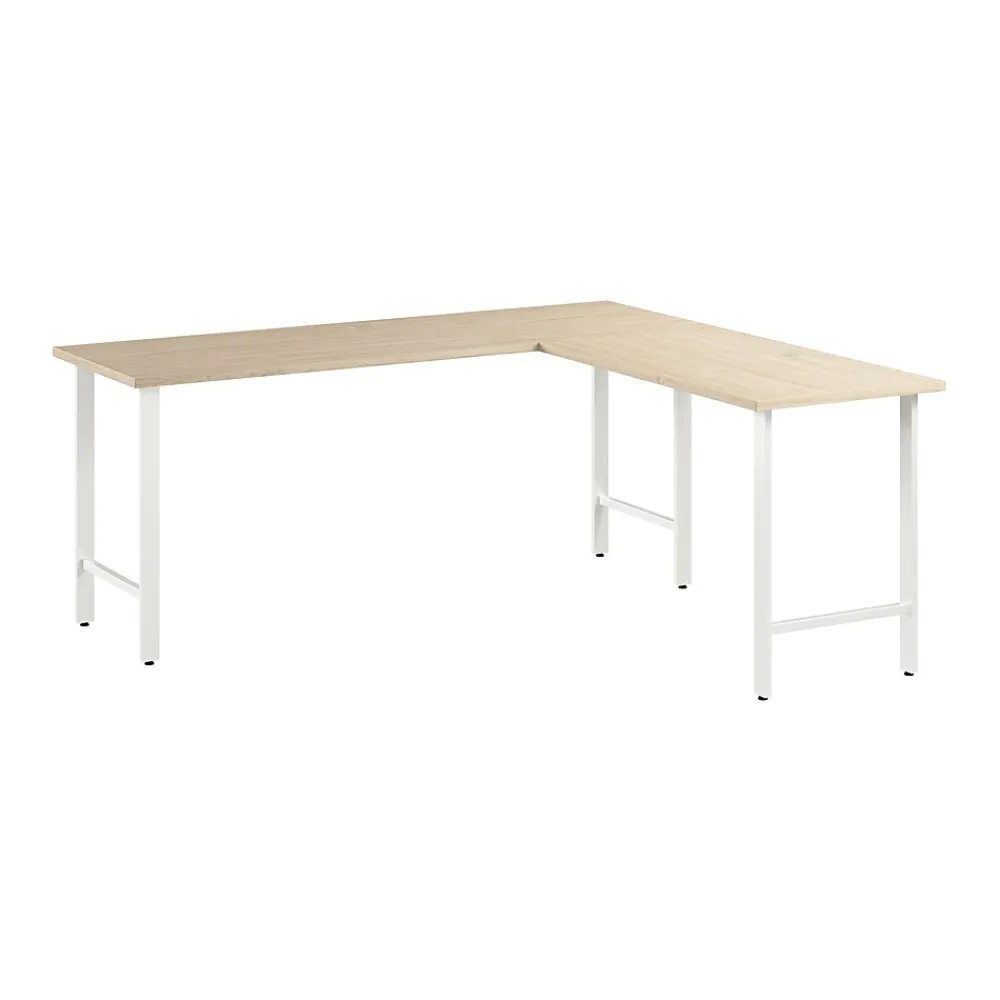 L-Desks*Bush Business Furniture Hustle 72"W L Shaped Computer Desk with Metal Legs, Natural Elm (HUS002NE)