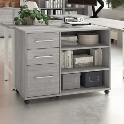 File Cabinets*Bush Business Furniture Hustle Office Storage Cabinet with Wheels, Platinum Gray (HUF140PG)