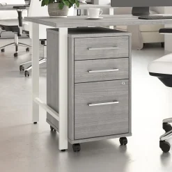 File Cabinets*Bush Business Furniture Hustle 3 Drawer Mobile File Cabinet, Platinum Gray (HUF116PG)