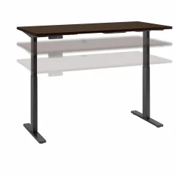 Standing Desks*Bush Business Furniture Move 60 Series 60"W Electric Height Adjustable Standing Desk, Mocha Cherry (M6S6030MRBK)