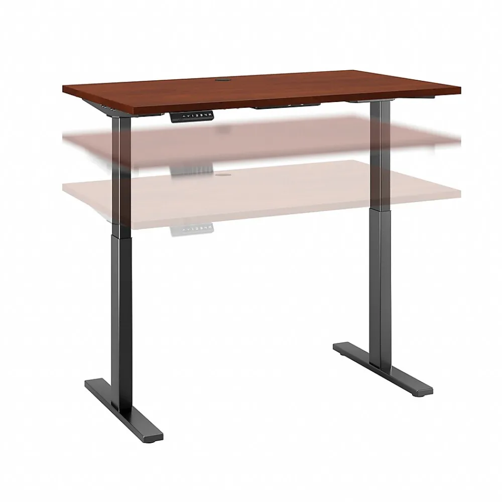 Standing Desks*Bush Business Furniture Move 60 Series 48"W Electric Height Adjustable Standing Desk, Hansen Cherry (M6S4824HCBK)