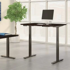 Standing Desks*Bush Business Furniture Move 60 Series 48"W Electric Height Adjustable Standing Desk, Mocha Cherry (M6S4824MRBK)