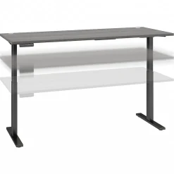 Standing Desks*Bush Business Furniture Move 60 Series 72"W Electric Height Adjustable Standing Desk, Platinum Gray/Black (M6S7230PGBK)