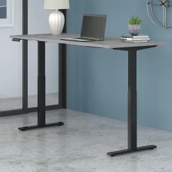 Standing Desks*Bush Business Furniture Move 60 Series 72"W Electric Height Adjustable Standing Desk, Platinum Gray/Black (M6S7230PGBK)