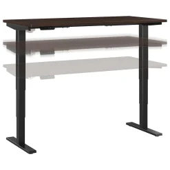 Standing Desks*Bush Business Furniture Move 40 Series 60"W Electric Height Adjustable Standing Desk, Black Walnut/Black (M4S6030BWBK)