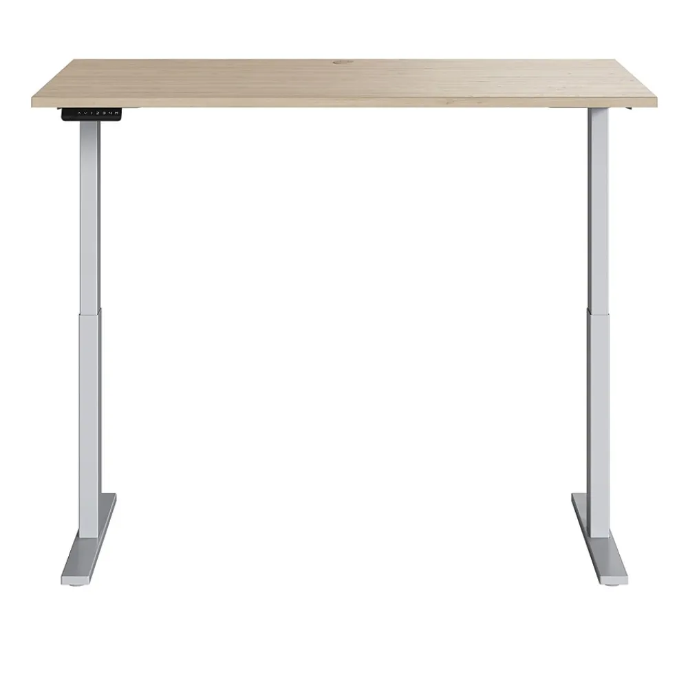Standing Desks*Bush Business Furniture Move 60 Series 60"W Electric Adjustable Standing Desk, (M6S6030NESK) Natural Elm/Cool Gray Metallic