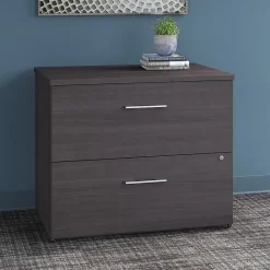 File Cabinets*Bush Business Furniture Office 500 2-Drawer Lateral File Cabinet, Locking, Letter/Legal, , 35.67" (OFF136SGSU) Storm Gray