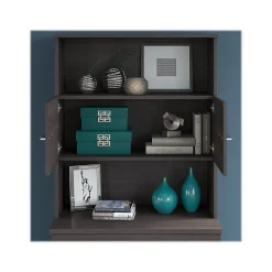 File Cabinets*Bush Business Furniture Office 500 2-Drawer Lateral File Cabinet with Hutch, Locking, Letter/Legal, (OF5007SGSU) Storm Gray