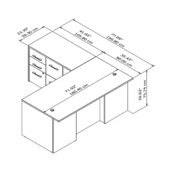 Office Desks*Bush Business Furniture Office 500 72