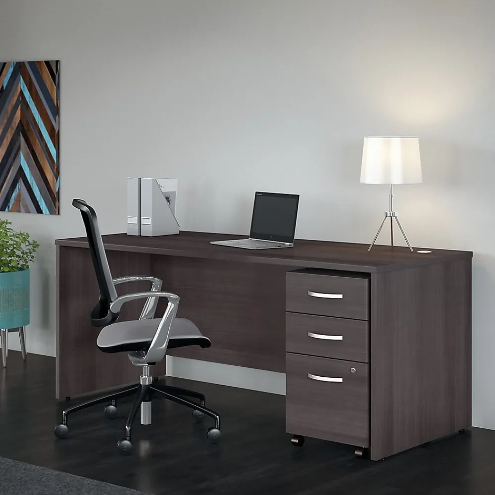 Computer Desks*Bush Business Furniture Studio C 72"W Office Desk, (SCD272SG) Storm Gray