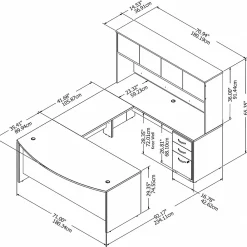 Computer Desks*Bush Business Furniture Studio C 72