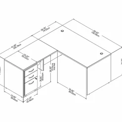 L-Desks*Bush Business Furniture Studio C 60