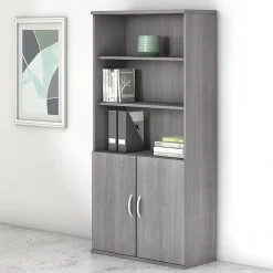 Bookcases*Bush Business Furniture Studio C 5 Shelf Bookcase, (SCB136PG) Platinum Gray