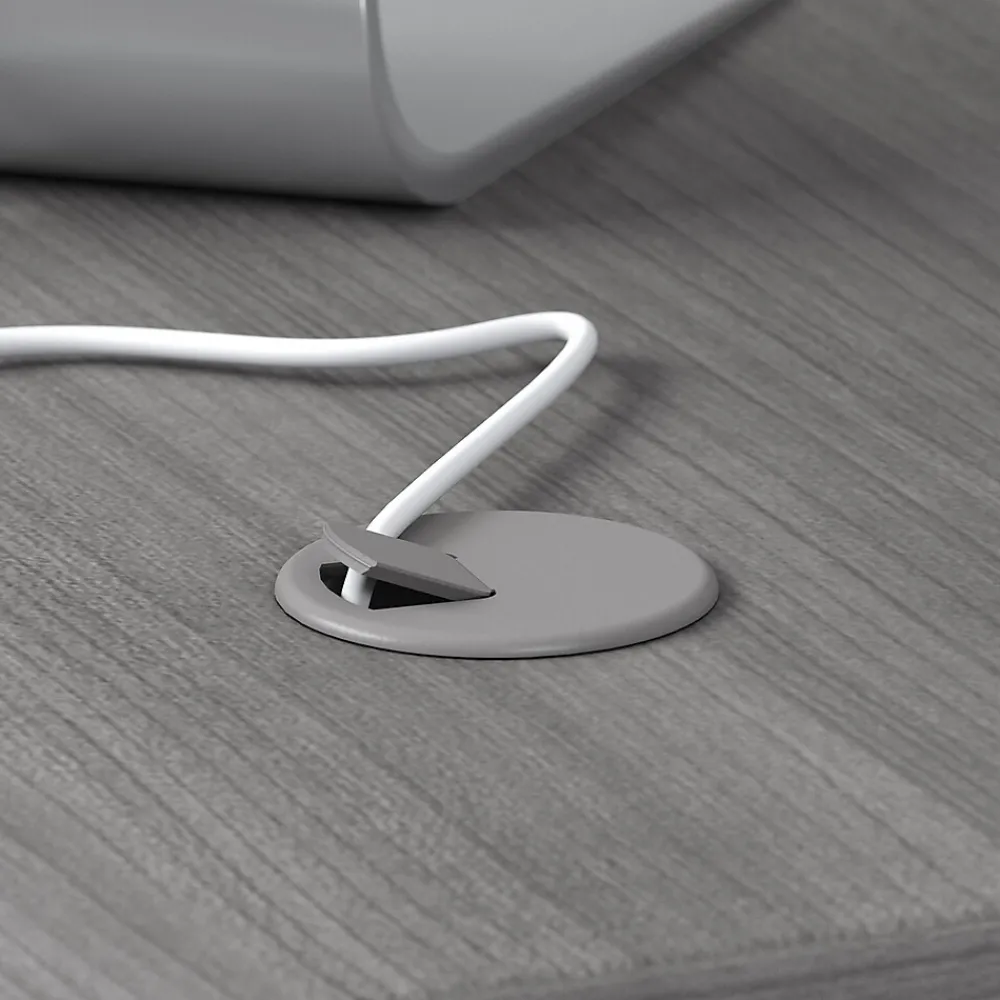 Computer Desks*Bush Business Furniture Studio C 72"W U Shaped Desk with Mobile File Cabinet, (STC004PGSU) Platinum Gray